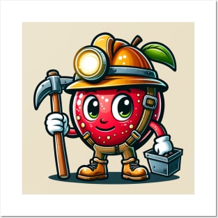 apple the miner Posters and Art